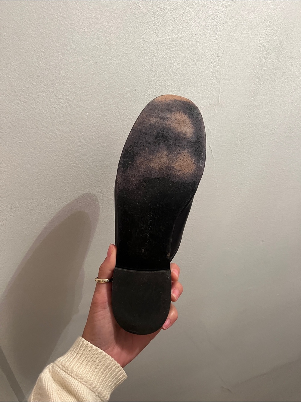 Ferragamo Black Slide Loafers with adjustable Gold/ Silver logo - Picture 9 of 9